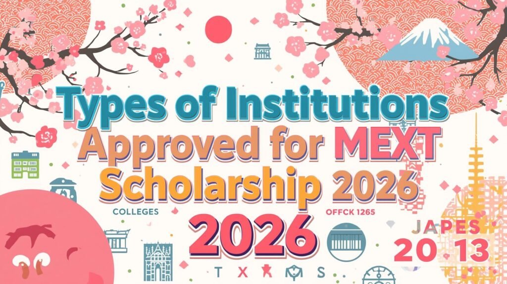 Types of Institutions Approved for MEXT Scholarship 2026
