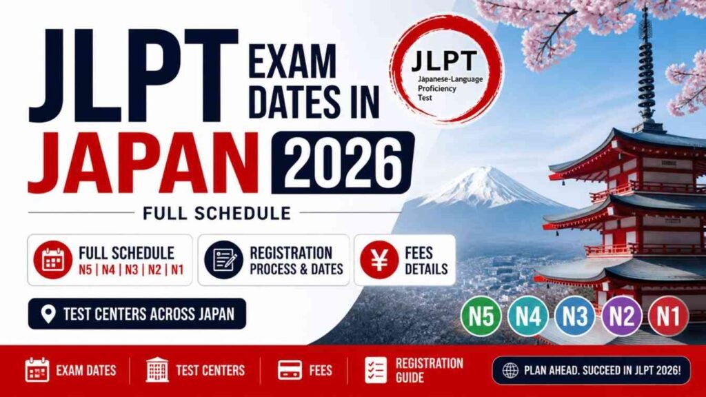 JLPT Exam Dates in Japan 2026