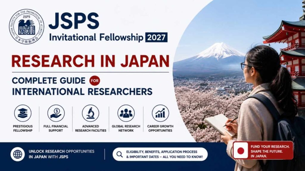 JSPS Invitational Fellowship 2027 Research in Japan